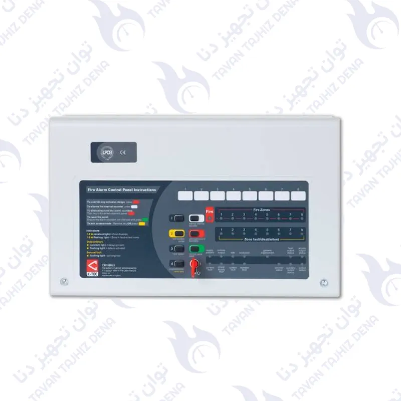 C-TEC CFP704-4 4 Zone Conventional Fire Alarm Control Panel